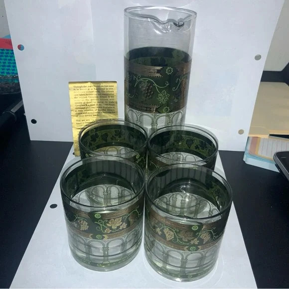 Vintage MCM Cera glass with 22 k gold accents - Picture 7 of 7